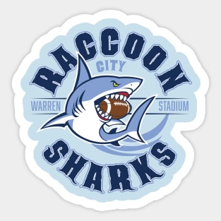 Raccoon Sharks Sticker
